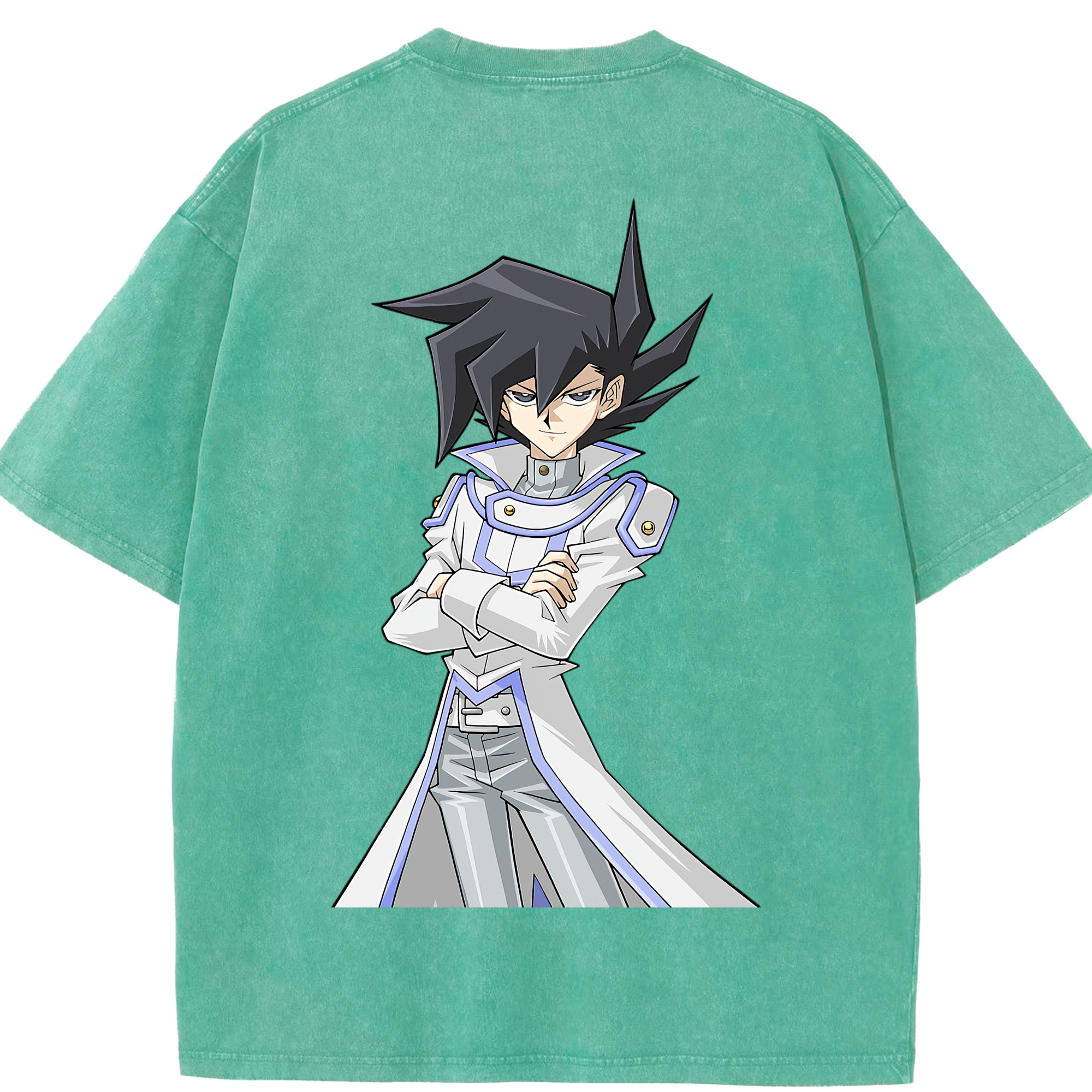 （画像用） 遊☆戯☆王 Yu-Gi-Oh! 綿100% ヴィンテージ風 半袖Tシャツ（背面プリント）